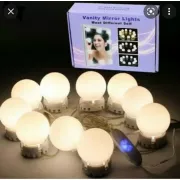 LED лампочки 10 шт для дзеркала 3 режими Mirror lights-meet different живлення USB