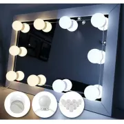 LED лампочки 10 шт для дзеркала 3 режими Mirror lights-meet different живлення USB