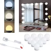LED лампочки 10 шт для дзеркала 3 режими Mirror lights-meet different живлення USB