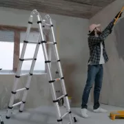 Сходи-Стрем'янка 4.2м (2.1+2.1) телескопічна, складана, алюмінієва