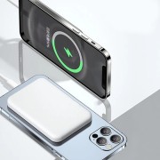 Магнитный павербанк 10000mAh MagSafe / Power Bank lightning / Повербанк магнитный беспроводной 22,5W
