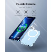 Магнитный павербанк 10000mAh MagSafe / Power Bank lightning / Повербанк магнитный беспроводной 22,5W