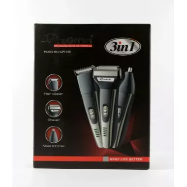 Машинка для стрижки триммер бритва Gemei GM-598 3 в 1 Машинка для стрижки триммер бритва Gemei GM-598 3 в 1