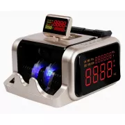 Машина для счета денег с детектором поддельных купюр и большим боковым светодиодным дисплеем Model-2600