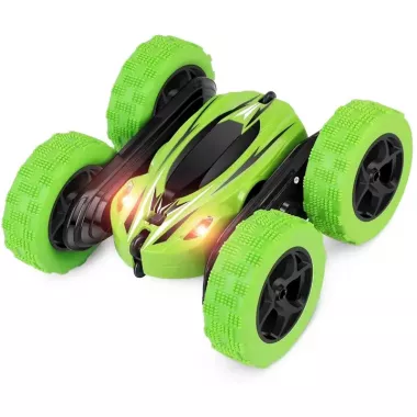 Машинка перевертыш вездеход трюковая на радиоуправлении Ydjia Stunt Car D828 Green