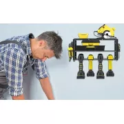 Металлическая настенная полка – органайзер Urbankit для хранения электроинструментов: шуруповерта, дрели, отверток, плоскогубцев и т.д.