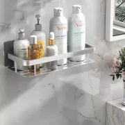 Металева полиця для ванної самоклеюча Bathroom shelf до 10 кг GREY