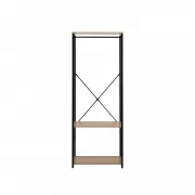 Металева вішалка для одягу / Стійка - рейка для одягу з полицею для взуття