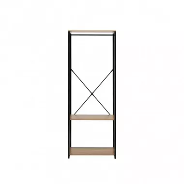 Металлическая вешалка для одежды / Стойка - рейка для одежды с полкой для обуви Металлическая вешалка для одежды / Стойка - рейка для одежды с полкой для обуви