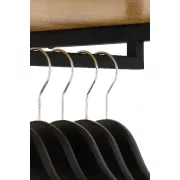 Металева відкрита шафа для спальні, передпокою, ванної / Відкрита вбиральня з полицями 167х90х40см