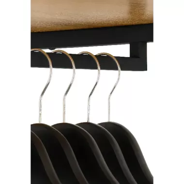 Металлический открытый шкаф для спальни, прихожей, ванной / Открытая гардеробная с полками 167х90х40см