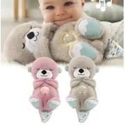 Дихаюча плюшева іграшка видра зі світлом та звуком