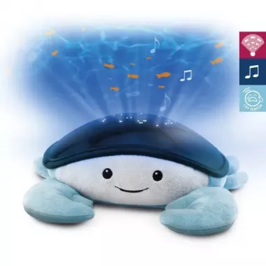 Мягкая игрушка Ночник с движущейся проекцией и успокаивающими мелодиями Мягкая игрушка Ночник с движущейся проекцией и успокаивающими мелодиями