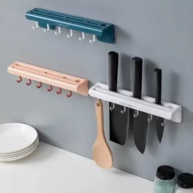 Многофункциональный держатель для ножей с крючками Многофункциональный держатель для ножей с крючками