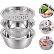 Багатофункціональний кухонний набір з нержавіючої сталі 3 в 1 Metal Basket Cutter