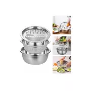 Багатофункціональний кухонний набір з нержавіючої сталі 3 в 1 Metal Basket Cutter