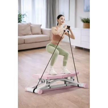 Многофункциональный складной балансировочный тренажер с цифровым дисплеем + Эспандеры TR-21