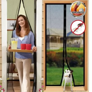 Москитная сетка на магнитах Magic Mesh, Антимоскитная штора на дверь, Сетка против москитов 210х100 см Москитная сетка на магнитах Magic Mesh, Антимоскитная штора на дверь, Сетка против москитов 210х100 см