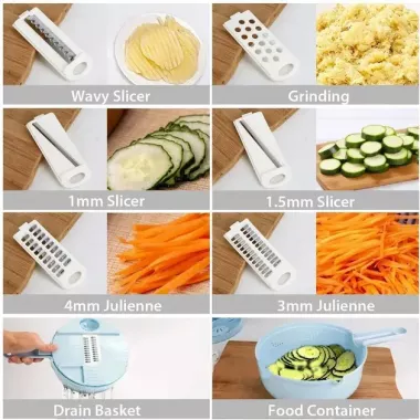 Мультислайсер овощерезка кухонная ручная 10 в 1 NK001