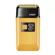 Мужская аккумуляторная электробритва VGR V-357 шейвер для сухого и влажного бритья, Waterproof IPX6, выдвижной триммер, LED Display