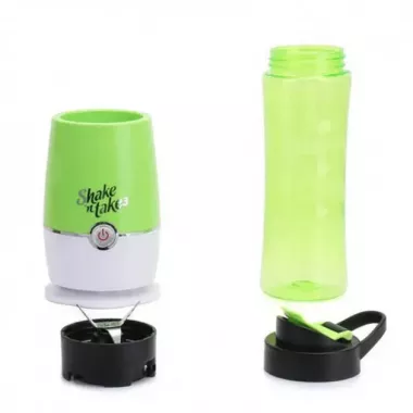 Мини-блендер для коктейлей и смузы Shaken Take Шейкер-блендер с бутылкой для взбивания коктейлей Мини-блендер для коктейлей и смузы Shaken Take Шейкер-блендер с бутылкой для взбивания коктейлей