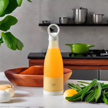 Міні блендер Mini juice для смузі, портативний, у формі пляшки, 300 мл. Міні блендер Mini juice для смузі, портативний, у формі пляшки, 300 мл.