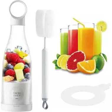 Міні блендер Mini juice для смузі, портативний, у формі пляшки, 300 мл. Міні блендер Mini juice для смузі, портативний, у формі пляшки, 300 мл.