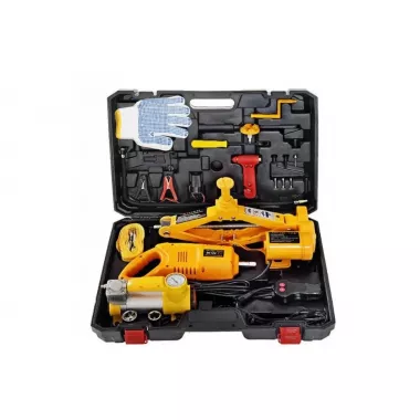 Набор 3 в 1 домкрат электрогидравлический 2 т + компрессор 12 В, 10 А, 35 л/мин. + гайковерт 12 В