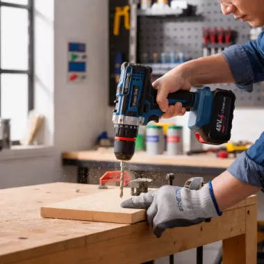 Набор аккумуляторных инструментов шуруповерт + болгарка  48V (2 акб) Синий