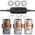 Набір блогера 3в1 Гнучкий штатив з Led кільцем Ring Light + тримачі для телефону та мікрофона на підставці