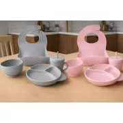 Набор детской посуды, 6 предметов / Набор детской силиконовой посуды