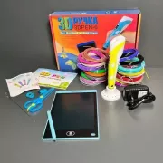 Набор для творчества 3D ручка 3D Pen-6 c LCD дисплеем + графический планшет + трафареты + 100 м пластика в комплекте