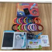 Набор для творчества 3D ручка 3D Pen-6 c LCD дисплеем + графический планшет + трафареты + 100 м пластика в комплекте