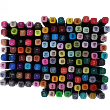 204 шт Набор двусторонних скетч-маркеров для рисованияTouch на спиртовой основе 204 шт Набор двусторонних скетч-маркеров для рисованияTouch на спиртовой основе