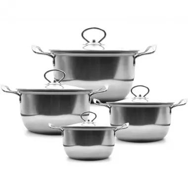 Набор кастрюль UNIQUE UN-5072 8пр (16,18,20,22 см) Набор кастрюль UNIQUE UN-5072 8пр (16,18,20,22 см)