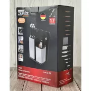 Набор кухонных ножей и принадлежностей Zep-Line ZP-047 на подставке 17 предметов