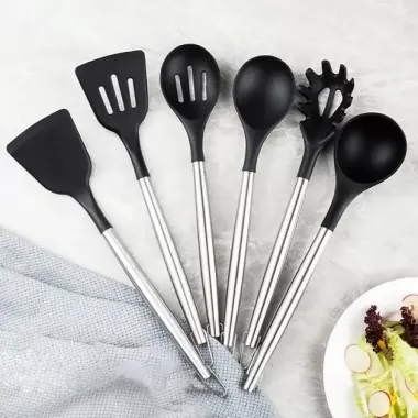 Набор кухонных принадлежностей 20 предметов с тройной подставкой Набор кухонных принадлежностей 20 предметов с тройной подставкой