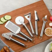 Набор кухонных принадлежностей 20 предметов с тройной подставкой