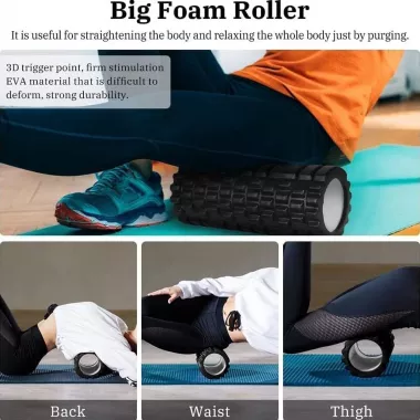 Набір масажних роликів для глибокого масажу мязів та фітнесу/ Набір 4 в 1 для тренувань