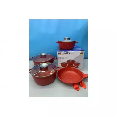 Набір посуду 9 предметів Bellmax Cookware Set BM-120