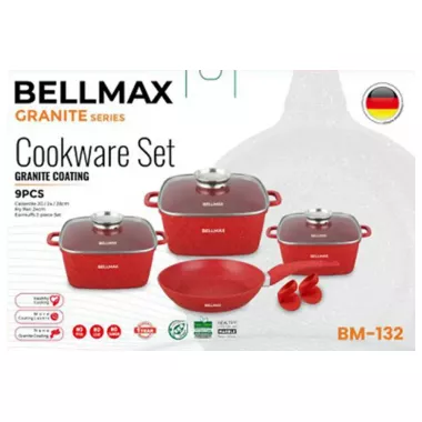 Набор посуды Bellmax Cookware Set BM-132 RED