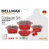 Набор посуды Bellmax Cookware Set BM-132 RED