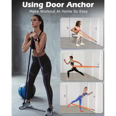 Набор резинок для подтягиваний 5шт, резиновые петли-эспандеры для фитнеса Набор резинок для подтягиваний 5шт, резиновые петли-эспандеры для фитнеса