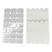 Набор самоклеящихся крючков 1,3х1,8 см для гирлянд и декора, не оставляют следов (20шт)