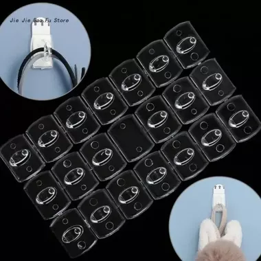 Набор самоклеящихся крючков 1,3х1,8 см для гирлянд и декора, не оставляют следов (20шт)