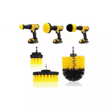 Набір щіток насадок на дриль для збирання GEKO Yellow 3в1 Набір щіток насадок на дриль для збирання GEKO Yellow 3в1