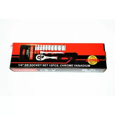 Набор торцевых головок с трещоточкой  Ultra (12 шт.) 1/4