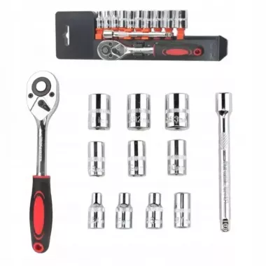 Набор торцевых головок с трещоточкой  Ultra (12 шт.) 1/4