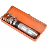 Набор ударных отверток 14 предметов с переходником и битами, ударно-поворотная отвертка 1/2