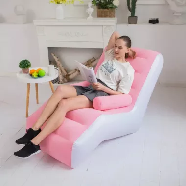 Надувной диван с подлокотниками Inflatable Sofa / Портативное складное кресло для дома, дачи, туризма и отдыха, 140х85х80 см Надувной диван с подлокотниками Inflatable Sofa / Портативное складное кресло для дома, дачи, туризма и отдыха, 140х85х80 см